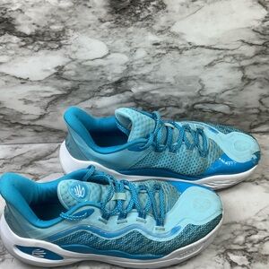 Under Armour‎ Curry Flow Nine Splash Zone Blue Basketball Shoes Mens 10M